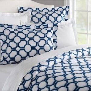Pottery Barn King Duvet Brand New Nova Geo